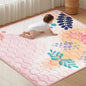 Baby Play Mat for Floor 50'' x 50'', Thicken Soft Padding Playmats for Playpen, Non Slip Baby Crawling Mat Foldable, Easy Care Machine Washable, Pink