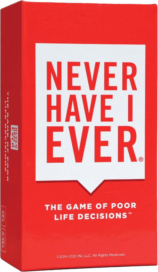 Never Have I Ever | The Kinda Dirty Classic Edition Adult Party Game of Poor Life Decisions for Interactive Game Night | Funny Outgoing Interactive Adult Icebreaker for Groups | Ages 17+ Rated
