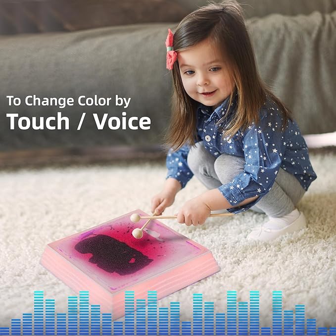 Art3d 12×12 Inch Sensory Interactive Purple Liquid Motion Tiles for Toddlers Kids & Adult - Touch Sensitive 7 Color Changing Flooring Tile for Home Décor, Indoor & Outdoor Activities, 1-Pack