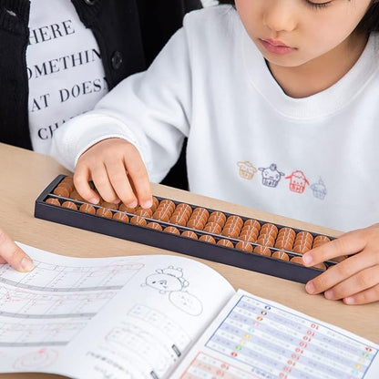 Yellow Mountain Imports Digit Standard Abacus 10.5 Inches - Professional 17 Column Soroban Calculator (Functional and Educational Learning Tool)