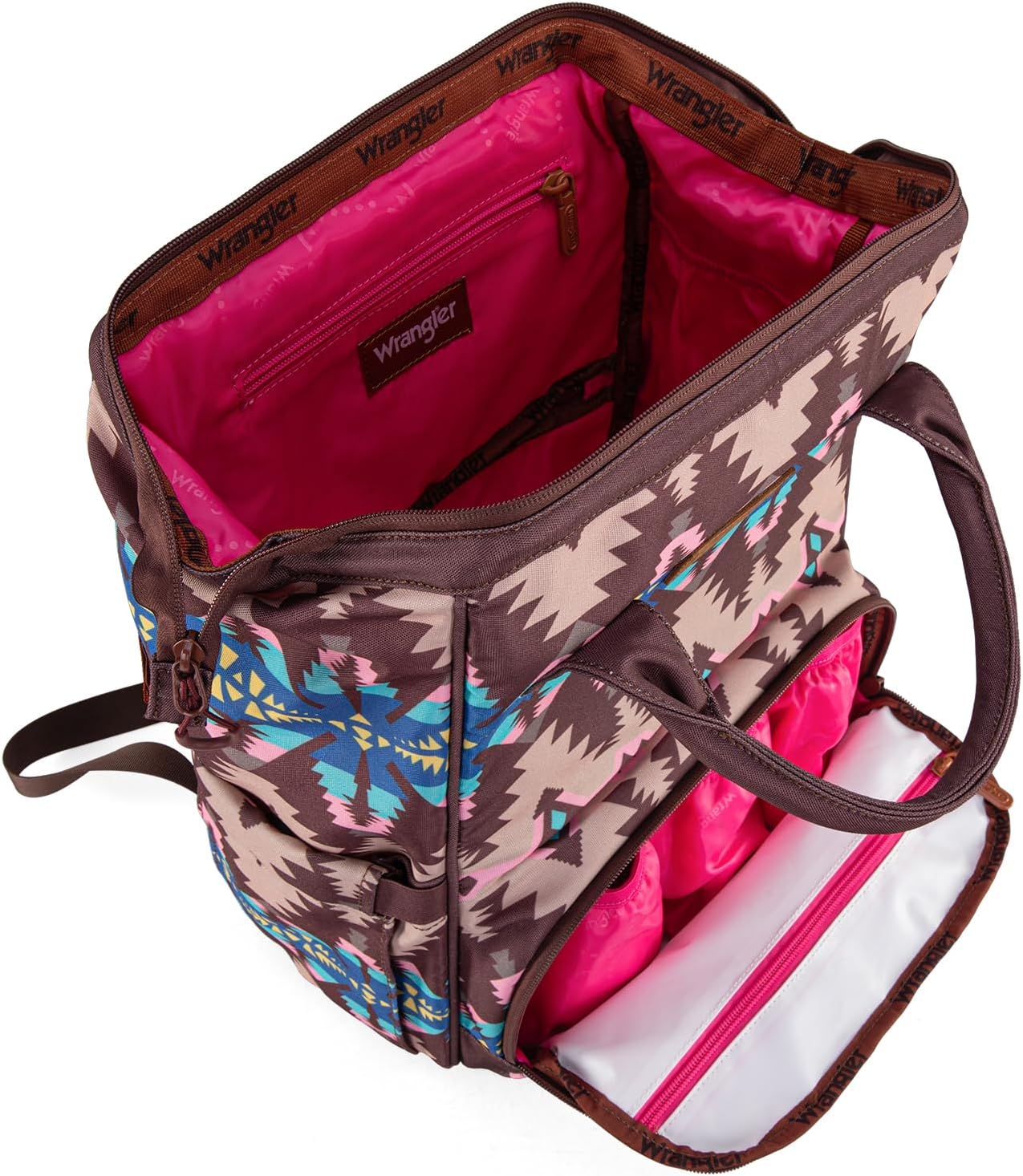 Wrangler Callie Diaper Bag Backpack with Stroller Straps Multifunction Baby Travel Bag WG2210-9110CF