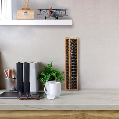 Yellow Mountain Imports Vintage Style Wooden Abacus - 13.9 Inches (35.3 Centimeters) - Professional 17 Column Soroban Calculator with Reset Button - Made