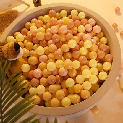 Realhaha Ball Pit Balls 50 100 200 500 Play Balls Plastic Balls for Baby Girls Toddlers Kids Play Tent Pool Playhouse Playpen Party Decoration