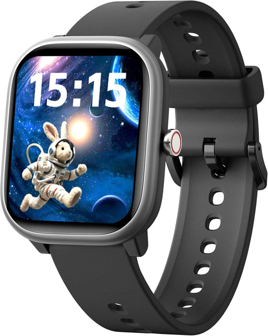 Smart Watch for Kids Girls Boys No APP/Phone Needed, 1.8" IP68 Waterproof Sport Kids Watch Pedometer, Heart Rate, Sleep Monitor, Step Counter, 12 Puzzle Games for Girls Boys Teens 6-16