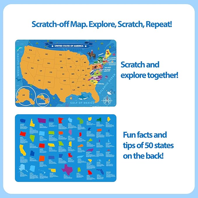 TAOZI&LIZHI Floor Puzzles for Kids Ages 4-6, 6-8, 70 Piece US Map 50 States with Capitals Large Toddler Puzzle Age 2-4, Jigsaw Puzzles for Kids Ages 3-5, Geography Puzzles Toys Gift for 4-8 Years Old