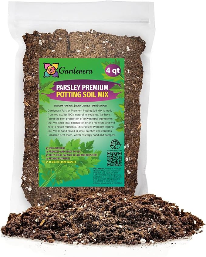 Parsley Potting Mix - Promote Strong Roots and Culinary Excellence with Our Premium Blend - 4 Quart