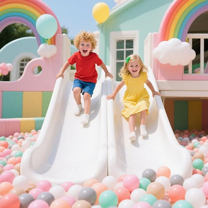 GOGOSO Balls for Ball Pit - Plastic Ball for Toddlers, Baby Kids Ball Pool Decoration 50 100 200 300 500 1000 (6 Colors, 500 Balls)