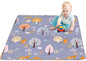 50 x 50 Play Mat for Baby Playpen Tummy Time Mat, Non-Slip Washable Baby Playpen Mat, Baby Crawling Mats for Floor, Portable Travel Large Play Mats for Toddlers and Infants