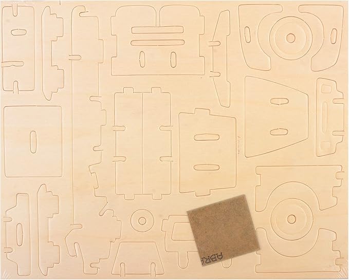 Georgie Porgy 2 Packs 3D Wooden Jigsaw Puzzle Set for Kids, Wooden Car Brain Teaser Puzzles Woodcraft Construction DIY Kits for Birthday STEM Gifts Educational Toys for Boys Girls (Car Pickup)