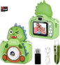Kids Camera,HD Digital Video Camera,Childrens Toys for 3 4 5 6 7 8 9 Year Old Boys/Girls,Selfie Camera for Kids,Christmas Birthday Gifts with 32GB SD Card (Dinosaur Green)