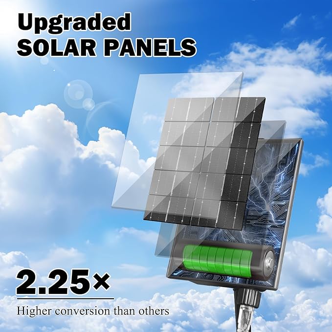 Solar Christmas Lights, 640 LED Solar String Lights 203ft 19 Modes Outdoor String Light for Xmas Trees, Festival, Balcony, Garden Decoration,Warm White