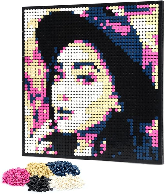 Amalia Personalized Mosaic Portrait Custom Building Kit Pixel Great Wall Art Decoration Customized Your Own Photo Picture-Fascinatic(L/15.1"x15.1")