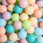 GOGOSO Ball Pit Balls for Toddlers Phthalate-Free BPA-Free Non-Toxic Crush Proof Soft Plastic Play Balls Baby Kids Shape Tent Pool Playhouse Playpen Party Decor,Green Blue Pink Purple Beige,100PCS