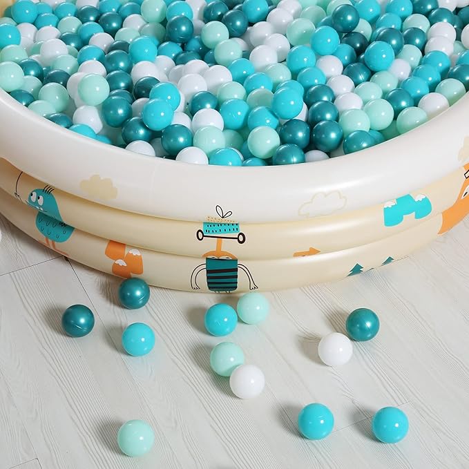 Realhaha Ball Pit Balls 50 100 200 500 Play Balls Plastic Balls for Baby Girls Toddlers Kids Play Tent Pool Playhouse Playpen Party Decoration