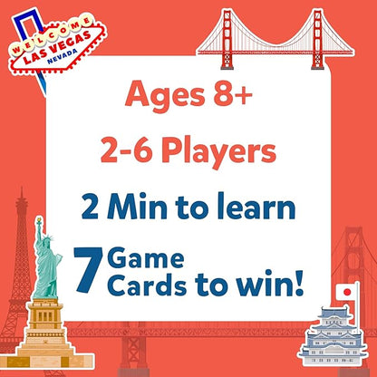 Skillmatics Guess in 10 Cities Around The World, Educational Travel Toys for Boys, Girls, and Kids Who Love Card Games, Board Games, Geography and History, Gifts for Ages 8, 9, 10 and Up