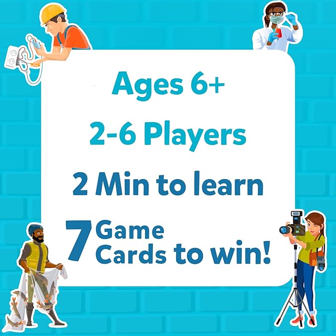 Skillmatics Guess in 10 Professions, Perfect for Boys, Girls, Kids & Families Who Love Card Games, Educational Toys, Gifts for Ages 6, 7, 8, 9 and Up