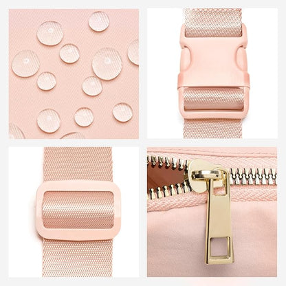 Gitus Gifts for 8 9 10 11 12 Year Old Girls Belt Bag Fanny Pack Crossbody Bags with Initial Letter Patch Cute Stuff Birthday Gifts for Teen Girls Women Personalized Trend Stuff (Coral Pink-R)