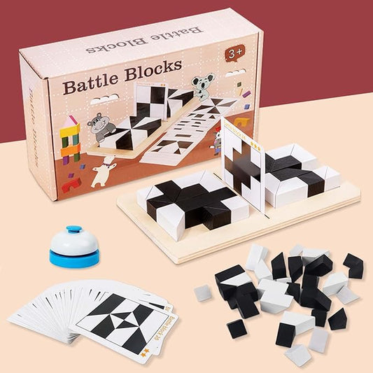 Brain Teaser Puzzles, Block Puzzle, Battle Blocks Game, 40 Challenge, Teens, IQ Test Mind Puzzle Toys, Birthday Gifts for Adult, Best Gifts