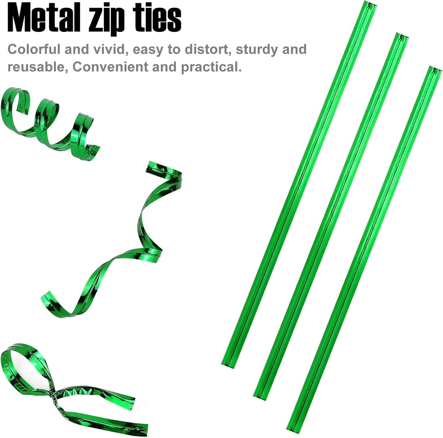 800 Pcs Metal Twist Ties 4 Inches Twist Straps for Bread Bags Candy Bags Snack Bags Halloween Party Cake Favor (Red)