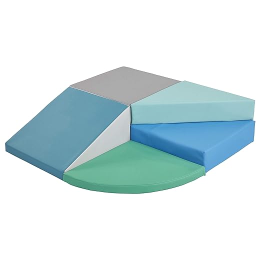 ECR4Kids SoftZone Tiny Twisting Climber, Beginner Playset, Contemporary, 5-Piece