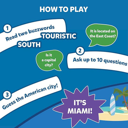 Skillmatics Guess in 10 American Cities, Perfect for Boys, Girls, Kids, and Families Who Love Card Games, Educational Toys & Games, Gifts for Ages 8, 9, 10 and Up