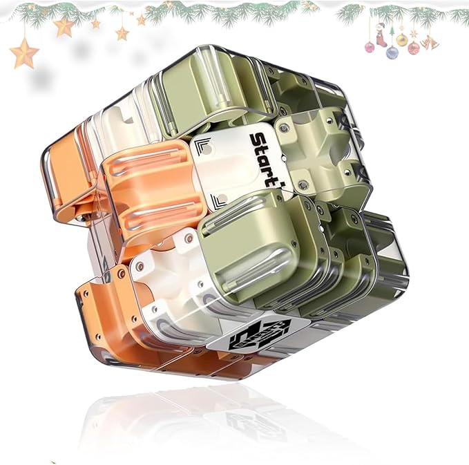 Large Labyrinth 3D Puzzles Maze Cube - Engaging Brain Teaser Toy, 3D Maze Ball, Magic Cube & Ball Dual-Use, Improve Spatial Recognition, Relieve Stress, and Cultivate Logical Thinking (Natural)