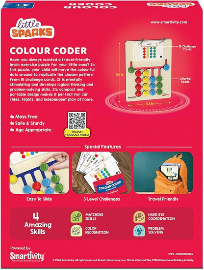 Smartivity Kids Montessori Slide Puzzle I Color & Pattern Matching Learning Toys for Kids 4-8 Years I Birthday Gift for Boys&Girls I Preschool Educational Activity Toy for 4,5,6,7,8I Travel Friendly