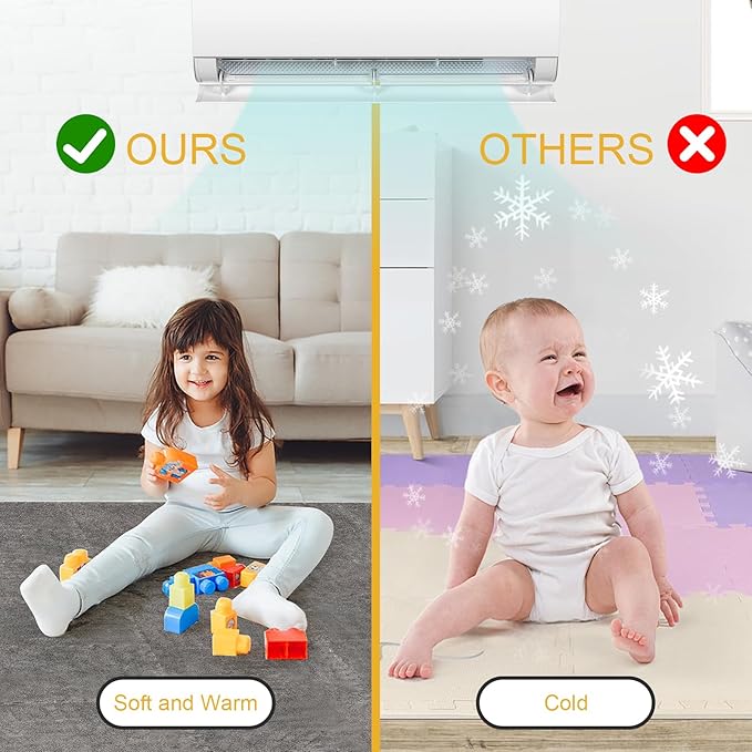 36 Pcs Plush Interlocking Carpet Tiles, Non-Toxic Shaggy Foam Carpet Tiles for Toddler Baby, Machine-Washable, Anti-Slip, EVA Foam Interlocking Tiles for Floor, Nursery, Playroom, Grey