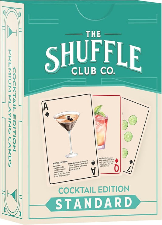 Cocktail Playing Cards – Vintage Mixology Deck with Custom Artwork – Poker & Blackjack Game Set for Bartenders & Collectors