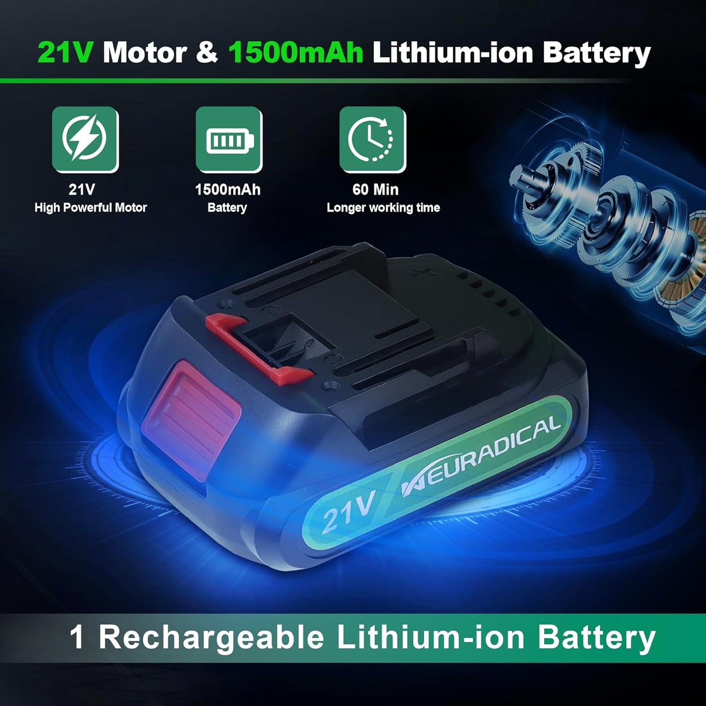 21V Electric Cordless Hedge Trimmers & Grass Trimmer-2 in 1 Handheld Bush Trimmer Cordless Grass Shears Grass Cutter, Shrubbery Trimmer Hedge Shear with Battery and Charger Included