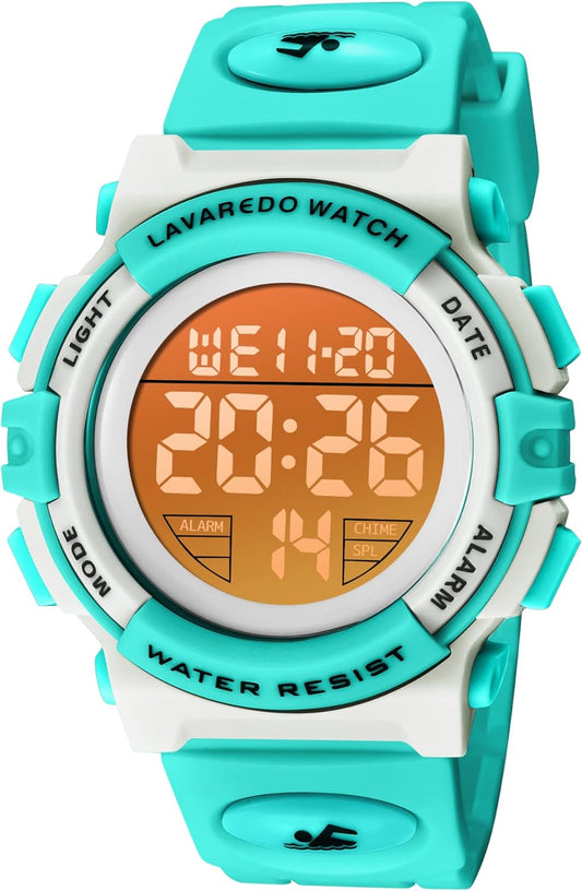 Kids Watch,Boys Watch for 3-15 Year Old Boys,Digital Sport Outdoor Multifunctional Chronograph LED 50 M Waterproof Alarm Calendar Analog Watch for Children with Silicone Band,Kids Gift
