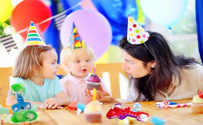 (Students Birthday Gifts and Party Favors 100 Packs Guitar Bulk Mini Pop for Adult Kids,Sensory Small Bubble Fidget Music Prize