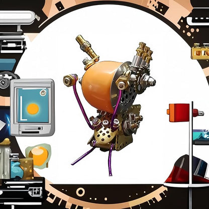 Mechanical Metal DIY 3D Insect Brass Puzzle (Snail-O)