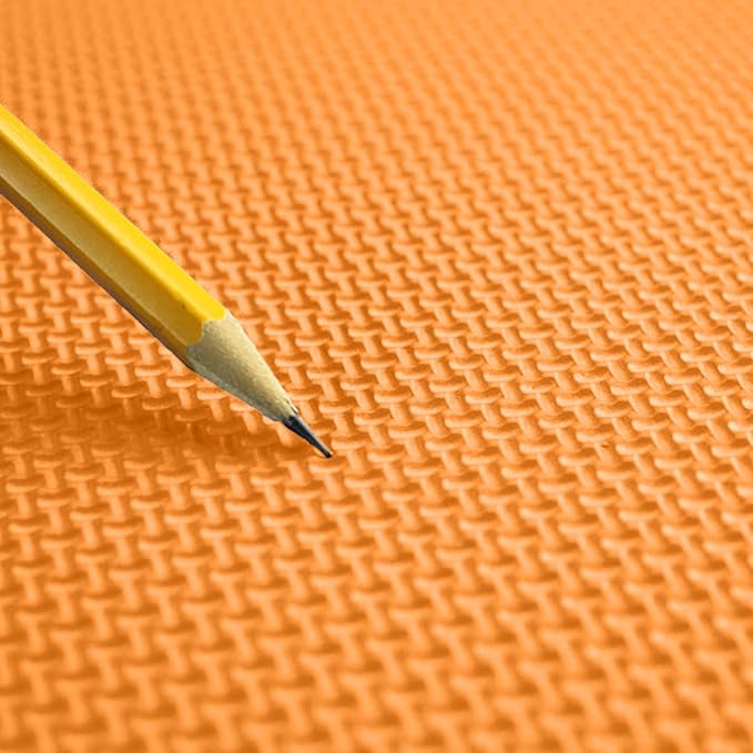 FlooringInc's 1/2" Soft Non-Toxic Baby Play Mat, Toddler Playmat, Colorful Puzzle PlayMat, Floor Mats for Kids & Babies, EVA Foam Interlocking Tiles for Nursery & Playroom | Orange, 15 Tiles, 60 Sq/Ft