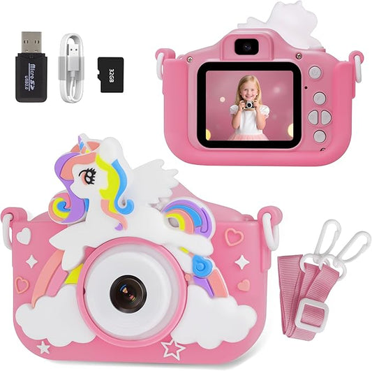 Kids Camera Toys Toddler Camera: GOMENL Kids Camera for 3 4 5 6 7 8 Year Old Girls Boys, 1080P Kids Digital Video Camera Birthday for Girls Age 3-8 Outdoor Travel Party