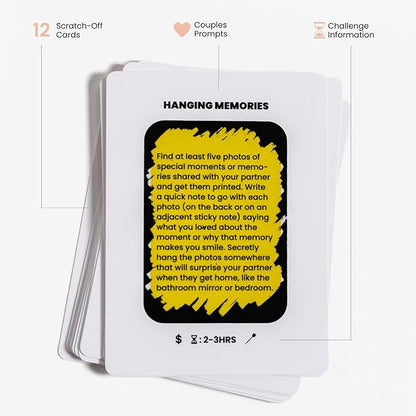 The Kindness Challenge – Couples Edition | 12 Scratch-Off Cards with Fun & Sweet Acts of Kindness for Partners