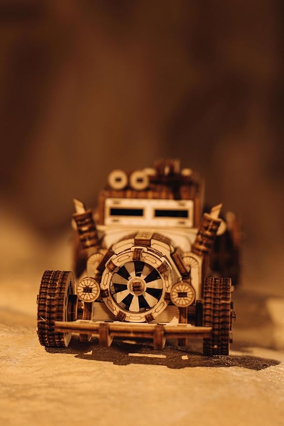 Wood Trick Apocalyptic Car 3D Wooden Puzzles for Adults and Kids to Build - Rides up to 26 feet - Wooden Model Car Kits to Build for Adults