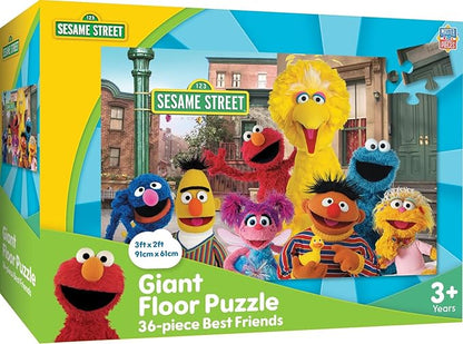 Sesame Street - Best Friends 36pc Floor Puzzle - Jigsaw Puzzle with Vibrant Artwork and Durable Pieces - Fun Family Activity, Brain Challenge, and Educational Entertainment for Kids, Teens, and Adults