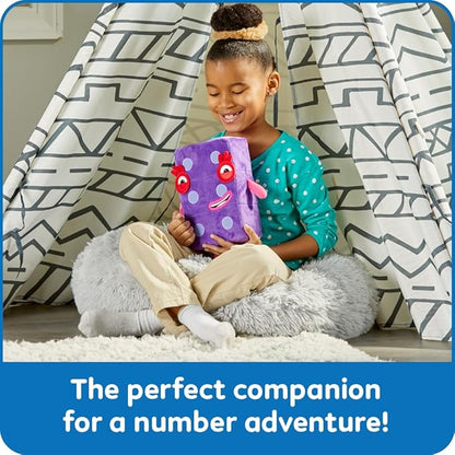 hand2mind Numberblock Six Playful Pal, Plush Figure Toys, Numbers for Toddlers, Preschool Math Learning Toys, Stuffed Animal Plushies, Counting Blocks, Soft Stuffies, Kids Birthday Gifts