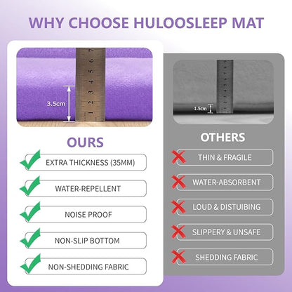 Baby Play Mat for Floor,1.3" Thick Memory Foam Tummy Time Mat for Toddlers,Infants,Kids,Water-Repellent Soft Nursery Rug,Extra Large Non Slip for Crawling&Yoga,Tatami Style for Living Room(Lavender)