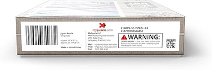 MyPuzzle Uranus: The Sideways Planet, Vintage Poster - Premium 100 Piece Jigsaw Puzzle for Adults