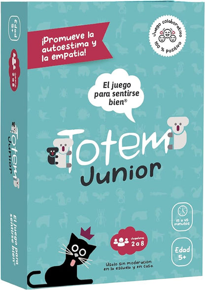 Totem Español Junior Juego para Niños – Juego de Cartas Educativo y Divertido para 5 Años+, Fomenta Autoestima y Empatía, Actividades para la Escuela y la Familia (Junior Edition - Spanish Box)