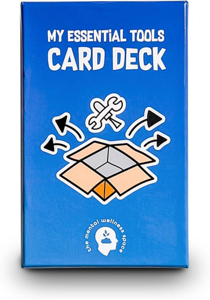 My Essential Self-Care Tools Card Deck, Mindfulness Cards for Promoting Mental Coping Skills & Calm, Resilience Building for Men/Women, 1 Deck/52 Pieces with Guidebook