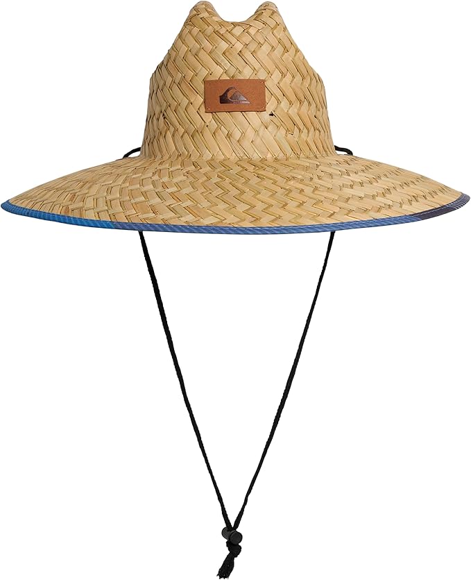 Quiksilver Men's Wide Brim Outdoor Lifeguard Straw Sun Hat