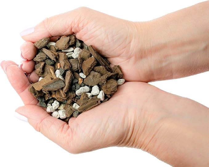 Premium African Violets and Gesneriad Premium Soil Mix by Gardenera - Horticultural Perlite (25%) + Vermiculite (25%) + Sphagnum Peat Moss (50%) - Made in USA - (1 Quart Bag)