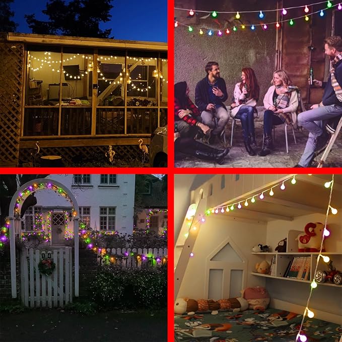 360 LED String Lights 132ft, 9 Lighting Modes Plug in Fairy String Lights for Bedroom Classroom Patio Garden Wedding Party Christmas Tree Outdoor Indoor Decorations (Warm White to Multicolor)