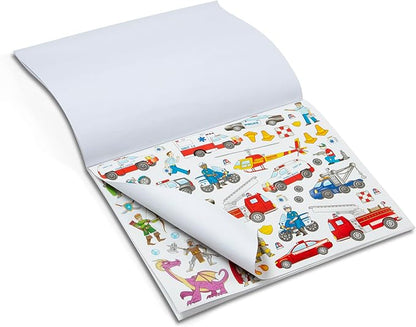 Melissa & Doug Sticker Collection Book: Dinosaurs, Vehicles, Space, and More - 500+ Stickers - FSC Certified