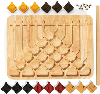 MindWare Marble Circuit Deluxe Brain Teaser Puzzles – Logic Game for 1 Player – Great Gift for Kids & Adults – Premium Marble Maze Game with 100 Brain Puzzles – Ages 8+