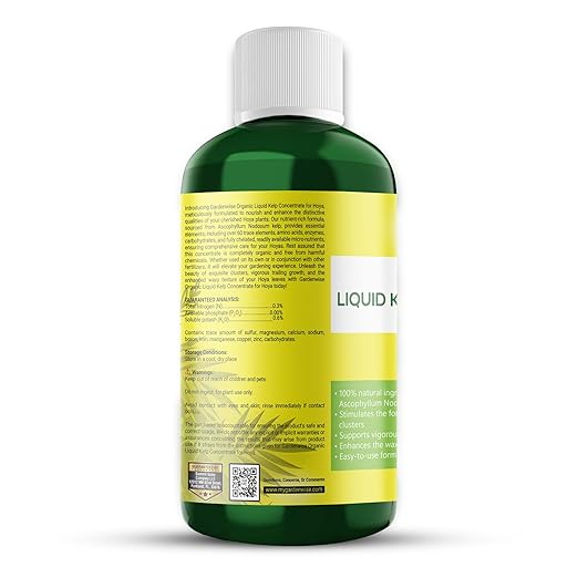 Organic Premium Kelp Seaweed Concentrate for Hoya - Liquid Fertilizer - Liquid Plant Food - Nutrient-Rich Soil Enhancer - Natural Plant Food for Hoya Plant (8 OZ), OLKC-15