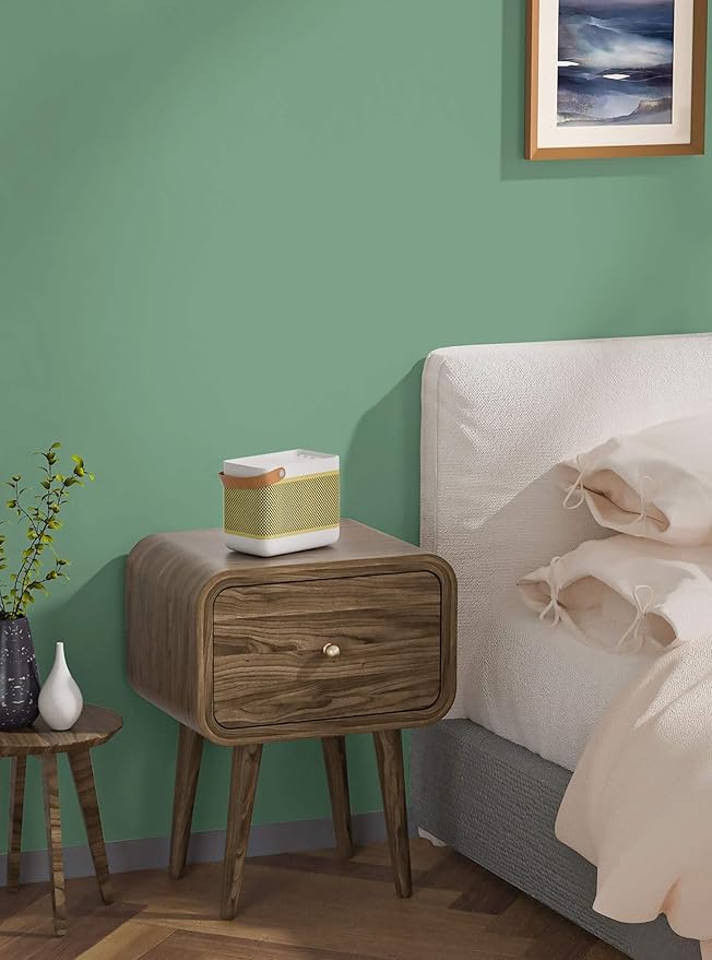 Dimoon 236''x17.7'' Green Peel and Stick Wallpaper Contact Paper Modern Self Adhesive Wall Paper Removable Renter Friendly Textured Solid Color Shelf Cabinet Vinyl Roll (236''x17.7'',Spring Green)